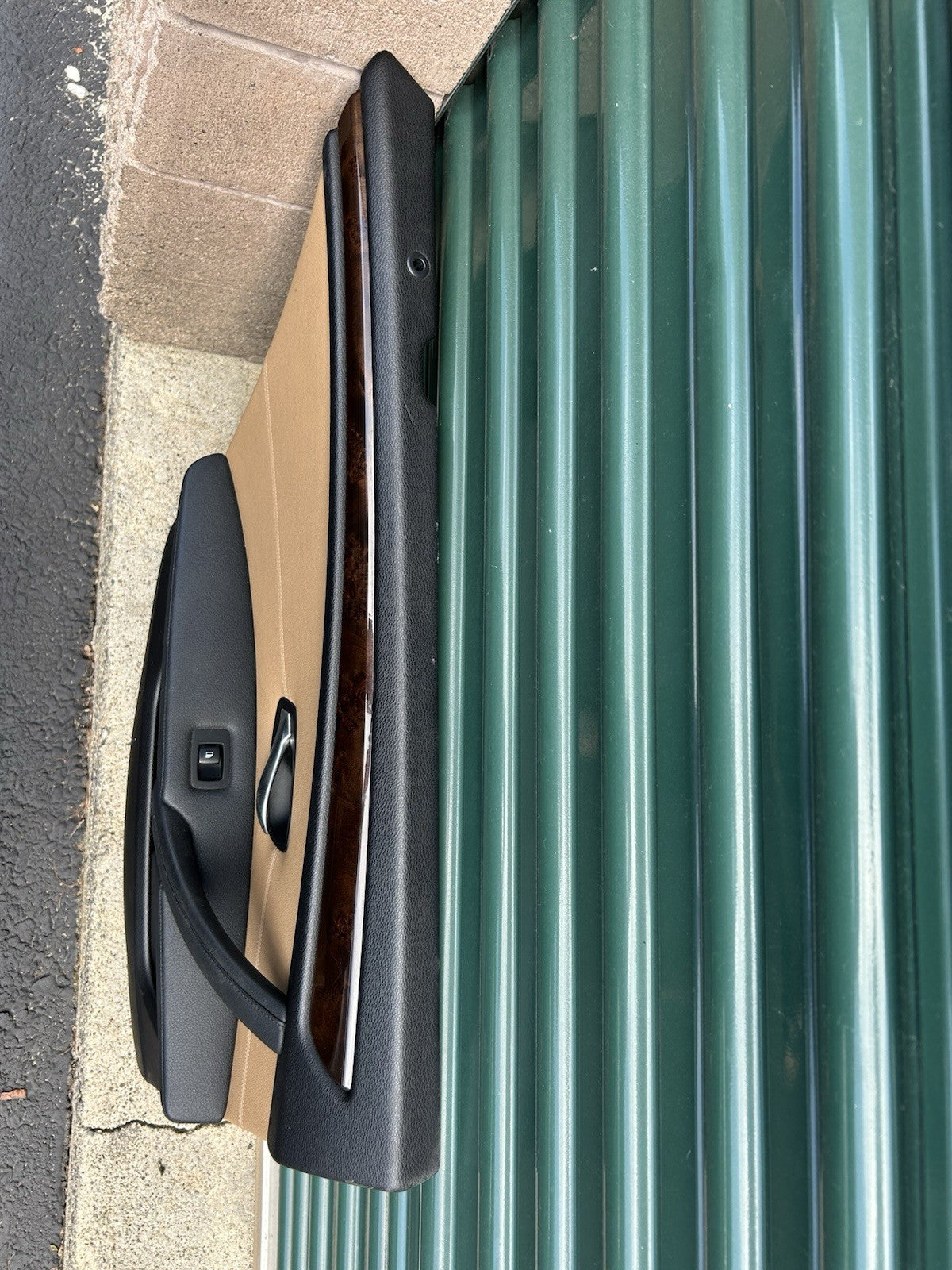 BMW E60/E61 5-Series Rear Left Door Panel Dakota Naturbraun Black OEM