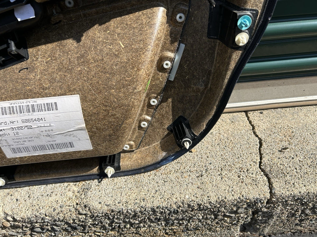 BMW E60/E61 5-Series Front Left Driver Door Panel Dakota Naturbraun OEM