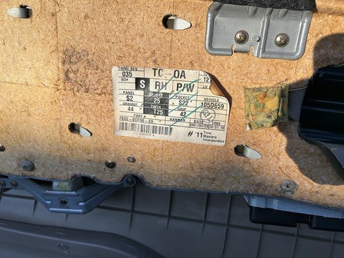 2001-2007 Toyota Sequoia Rear Right Passenger Side Door Panel Trim TAN OEM