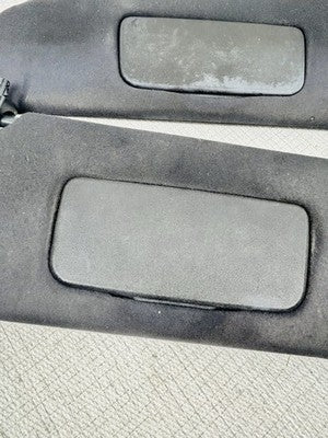 04-08 Toyota SOLARA Convertible Black Sunvisors w/ Sun Visor Clips OEM