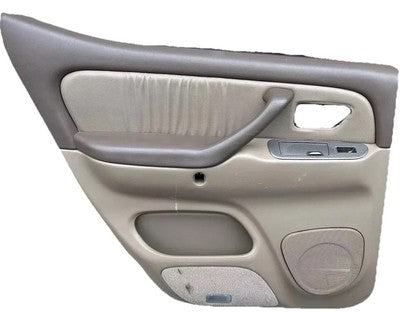 2001-2007 Toyota Sequoia Rear Left Driver Side Door Panel Trim TAN OEM