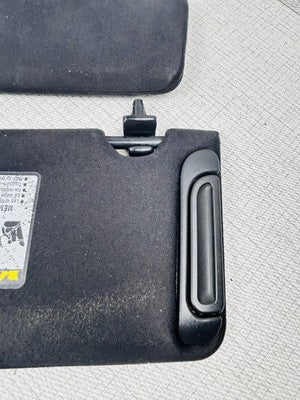 04-08 Toyota SOLARA Convertible Black Sunvisors w/ Sun Visor Clips OEM