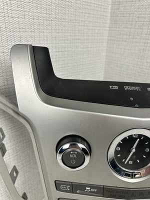 08-13 Cadillac CTS Dash AM FM Radio Stereo Control Panel Trim Bezel Silver B44