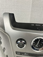 08-13 Cadillac CTS Dash AM FM Radio Stereo Control Panel Trim Bezel Silver B44