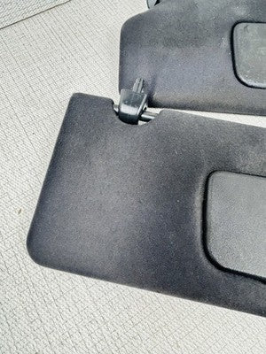 04-08 Toyota SOLARA Convertible Black Sunvisors w/ Sun Visor Clips OEM