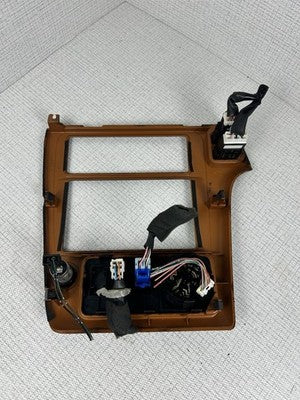 2001-2004 Nissan Pathfinder QX4 Wood Grain Center Dash Radio Bezel Trim Panel