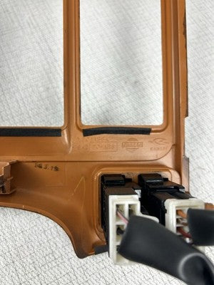 2001-2004 Nissan Pathfinder QX4 Wood Grain Center Dash Radio Bezel Trim Panel