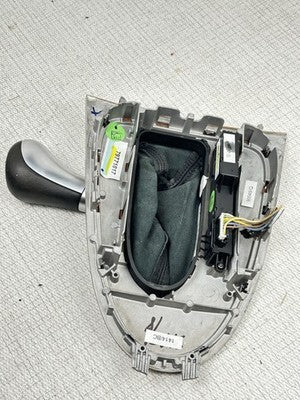 07-09 Mercedes W211 E350 E550 Shift Shifter Knob Boot Cover Bezel Trim Wood OEM