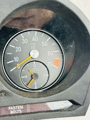 1972-1989 MERCEDES R107 W116 280S 450SEL DASH INSTRUMENT GAUGE CLUSTER OEM 119K