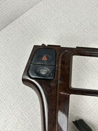 2001-2004 Nissan Pathfinder QX4 Wood Grain Center Dash Radio Bezel Trim Panel