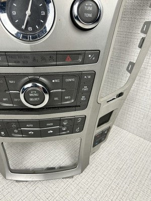 08-13 Cadillac CTS Dash AM FM Radio Stereo Control Panel Trim Bezel Silver B44