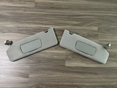 2004-2008 Toyota Solara Driver &amp; Passenger Side Sun Visor Pair Gray