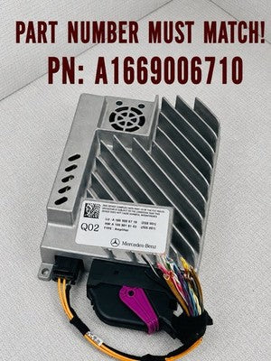 A1669006710 Mercedes Benz ML GLE GL Harman Becker Audio System Amplifier 2013-16