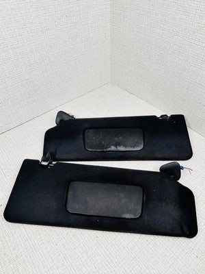 04-08 Toyota SOLARA Convertible Black Sunvisors w/ Sun Visor Clips OEM