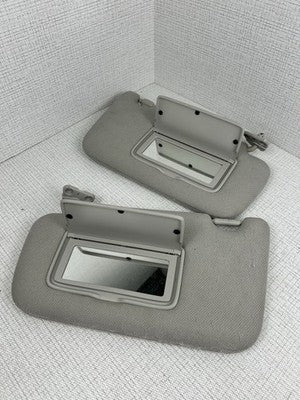 Sun Visor Set Nissan Sentra Gray Cloth w/ Vanity Mirror OEM 2013–2019