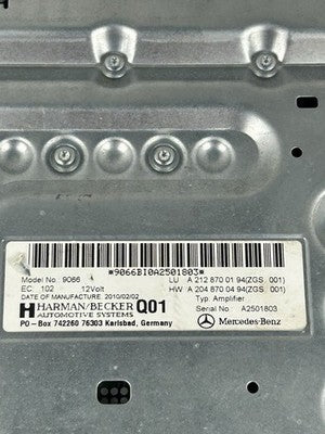 10-13 Mercedes E-CLASS W212 OEM Harman Becker Audio Amp Amplifier A2128700194