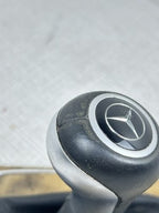 07-09 Mercedes W211 E350 E550 Shift Shifter Knob Boot Cover Bezel Trim Wood OEM