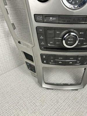 08-13 Cadillac CTS Dash AM FM Radio Stereo Control Panel Trim Bezel Silver B44