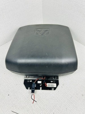 2009-2018 DODGE RAM 1500 2500 CENTER CONSOLE STORAGE ARMREST LID BLACK 12V OEM