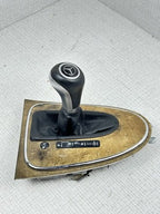 07-09 Mercedes W211 E350 E550 Shift Shifter Knob Boot Cover Bezel Trim Wood OEM
