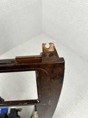 2001-2004 Nissan Pathfinder QX4 Wood Grain Center Dash Radio Bezel Trim Panel