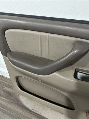 2001 - 2004 Toyota Sequoia Left Driver Front Door Panel Trim Tan OEM LA41