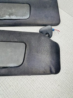 04-08 Toyota SOLARA Convertible Black Sunvisors w/ Sun Visor Clips OEM