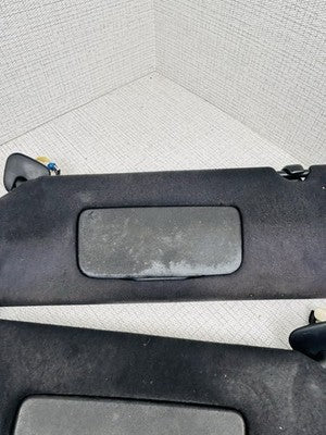 04-08 Toyota SOLARA Convertible Black Sunvisors w/ Sun Visor Clips OEM
