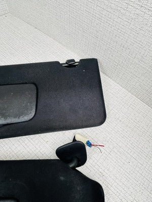 04-08 Toyota SOLARA Convertible Black Sunvisors w/ Sun Visor Clips OEM