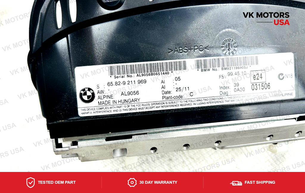 BMW E90 E91 E92 E93 M3 328 335 CIC retrofit kit Navigation Idrive Display OEM