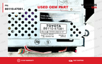 2006-2009 Toyota Prius Radio Dash Info Display Non-Navigation 86110-47081