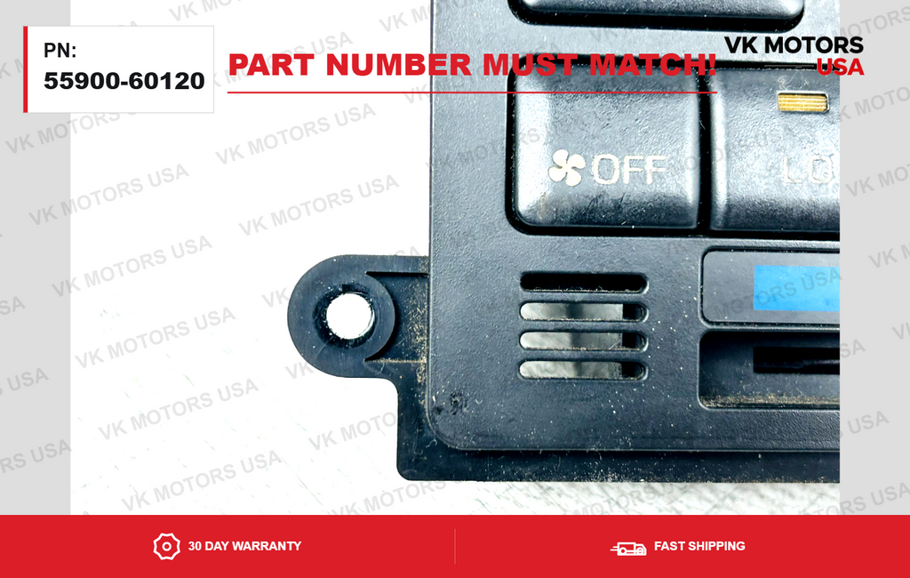 93-96 TOYOTA LAND CRUISER FRONT TEMPERATURE AC HEAT CLIMATE CONTROL 55900-60120