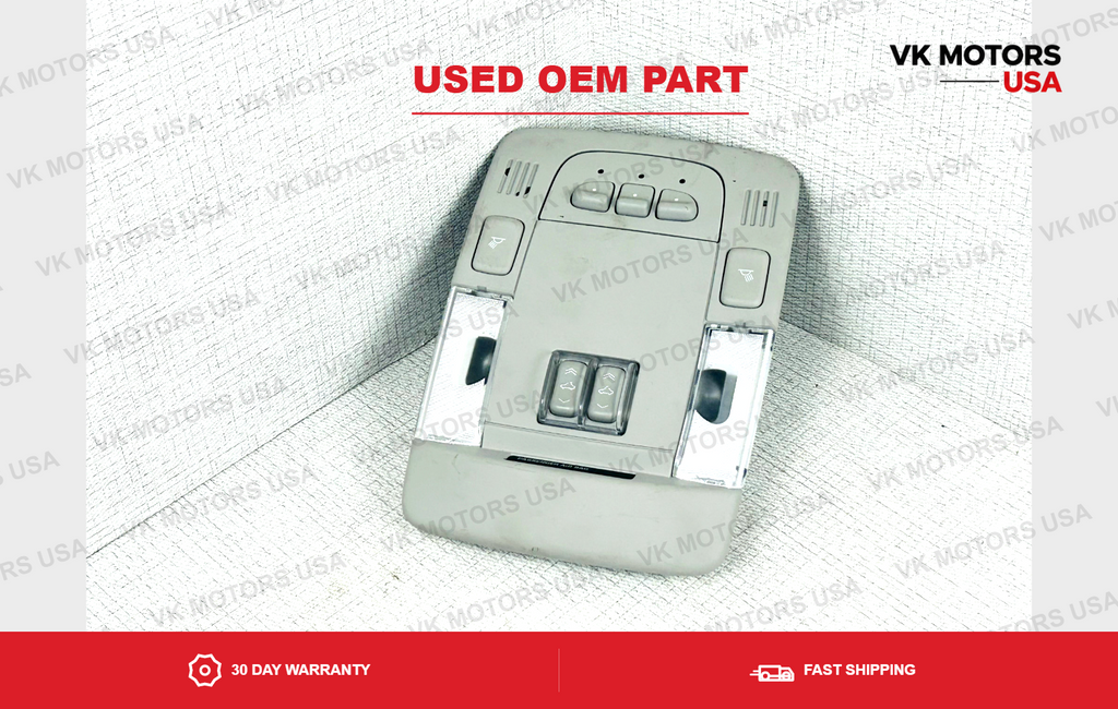 Overhead Console Map Lights Sunroof Switch Homelink Shale OEM 06-11 Cadillac DTS