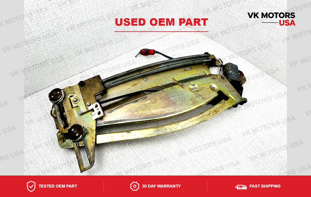 87-95 Chrysler Lebaron Convertible Rear 1/4 Window Regulator w/Motor RH Passeger