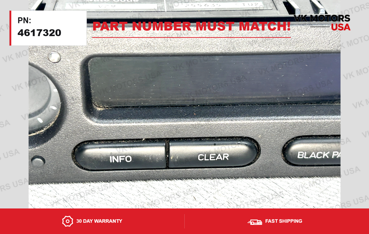 94-98 SAAB 900 OEM  FRONT SID SID2 INFORMATION DISPLAY SCREEN LCD SWITCH 4617320