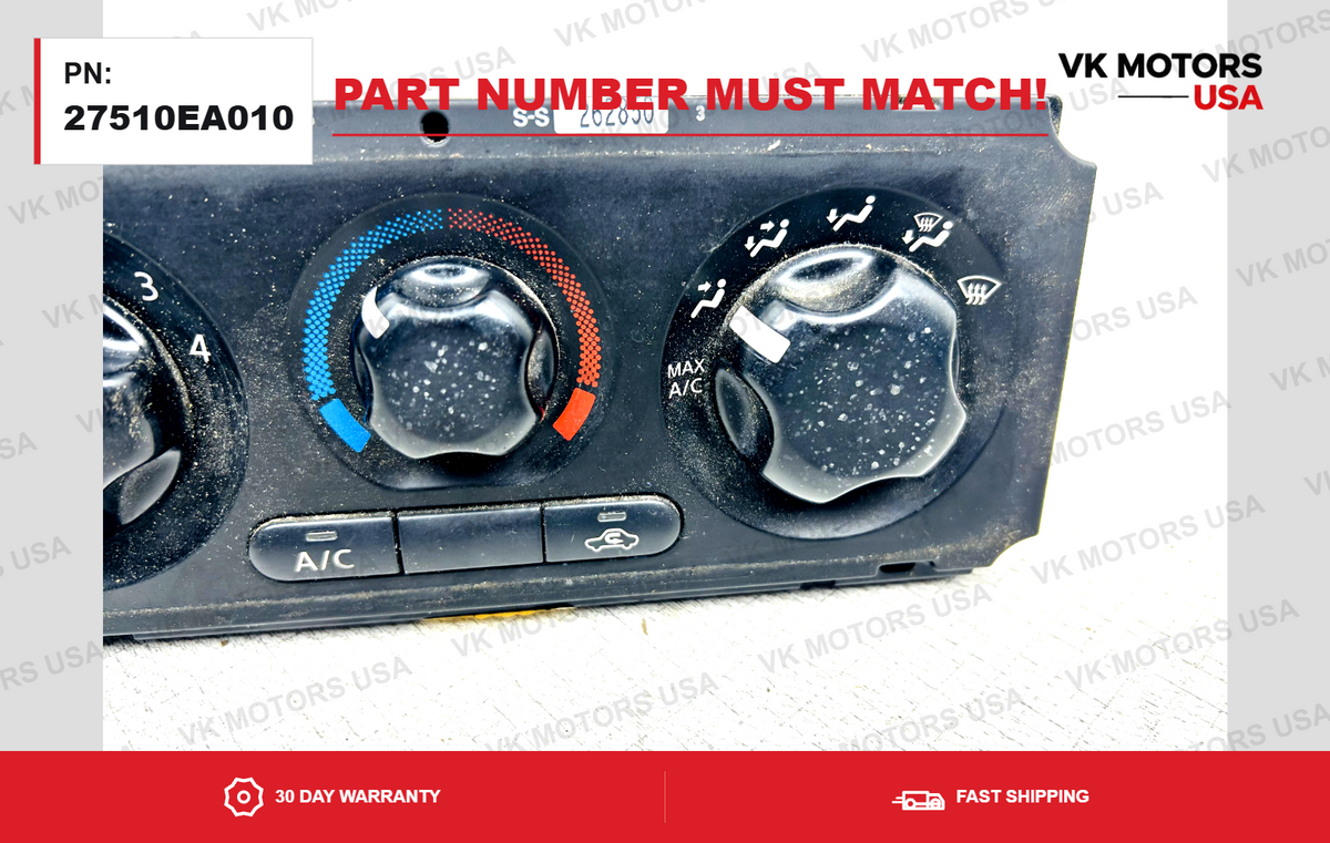 2005-2012 Climate Heater Control A/C Center Vent Nissan Xterra Pathfinder OEM