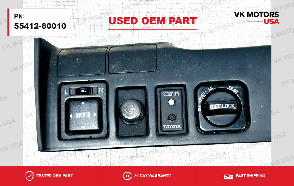 1991-1994 Toyota Land Cruiser Lower Dashboard Trim Bezel OEM Dash Panel Cover