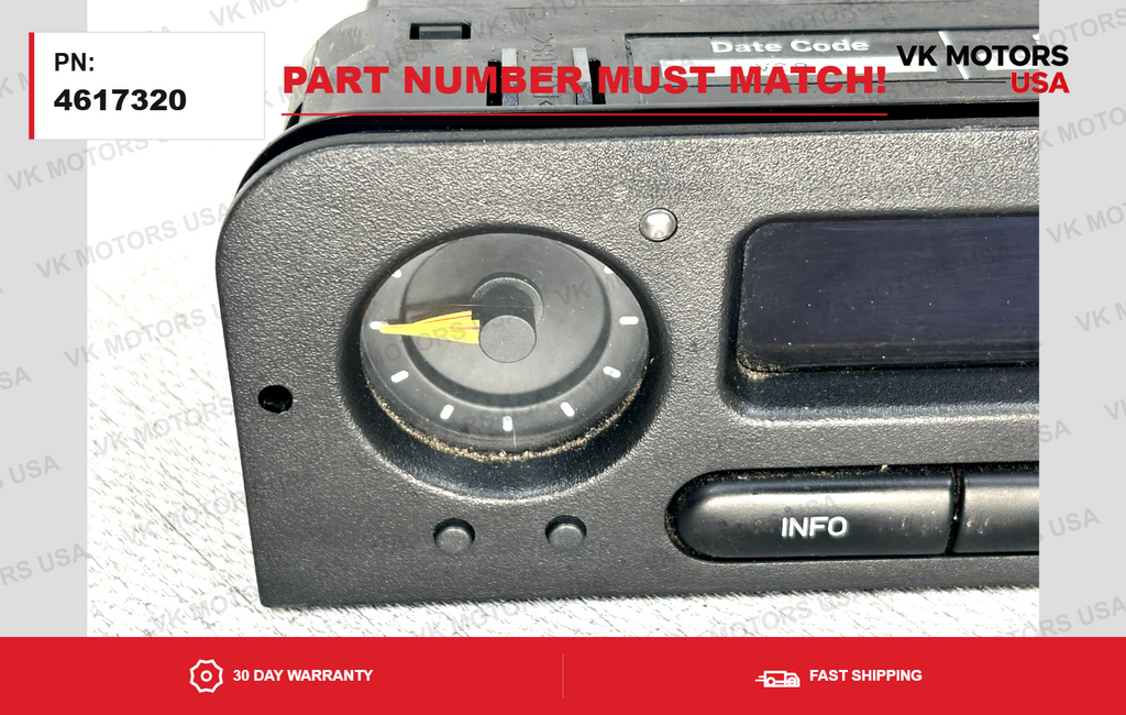 94-98 SAAB 900 OEM  FRONT SID SID2 INFORMATION DISPLAY SCREEN LCD SWITCH 4617320