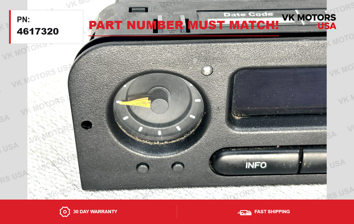 94-98 SAAB 900 OEM  FRONT SID SID2 INFORMATION DISPLAY SCREEN LCD SWITCH 4617320