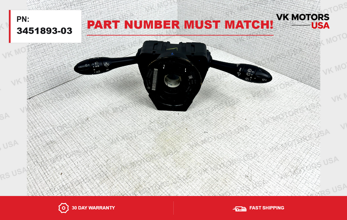 Turn Signal Wiper Switch Steering Column  3451893-03 MINI Cooper 2007–2013 OEM