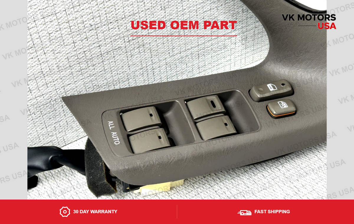 1998-2005 Lexus GS300 GS400 Driver Side Left Front Master Window Switch BROWN