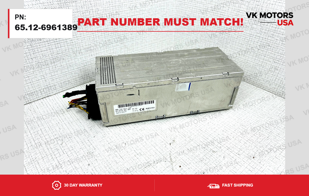 2006 BMW E65 E66 750i Logic7 L7 Top HiFi Becker Amplifier HS6579 65.12-6961389