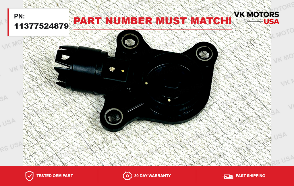 BMW E90 328i 528i N52 N51 Eccentric Shaft Sensor 11377524879 7524879 S119565001Z