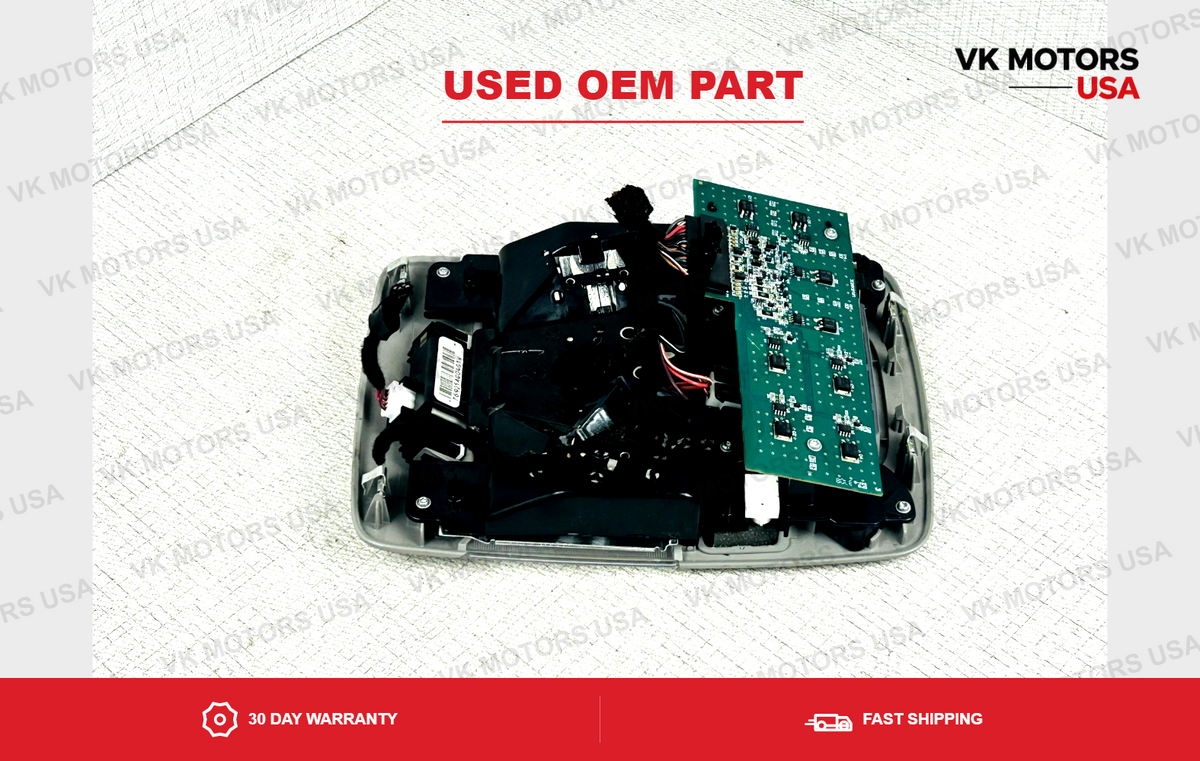 Overhead Console Map Lights Sunroof Switch Homelink Shale OEM 06-11 Cadillac DTS