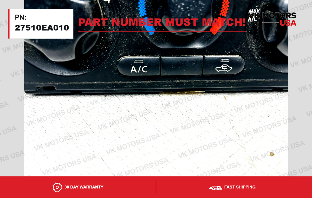 2005-2012 Climate Heater Control A/C Center Vent Nissan Xterra Pathfinder OEM