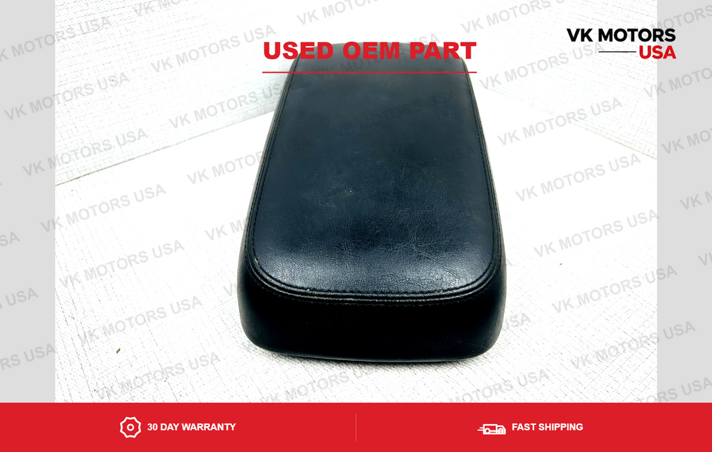 2011-2018 Dodge Charger Center Console Black Leather Black Stitch Armrest OEM