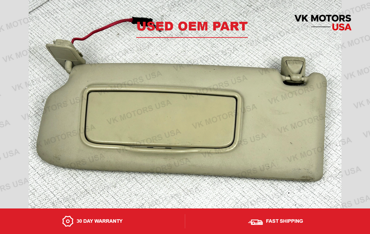 Left Driver Sunvisor with Homelink garage door opener beige 2010-2017 Volvo XC60