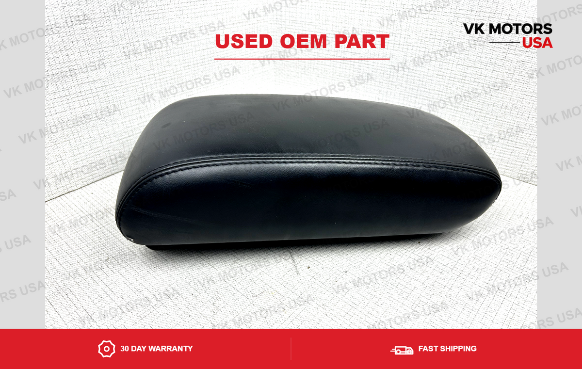 2011-2020 Jeep Grand Cherokee Center Console Lid LEATHER Arm Rest BLACK