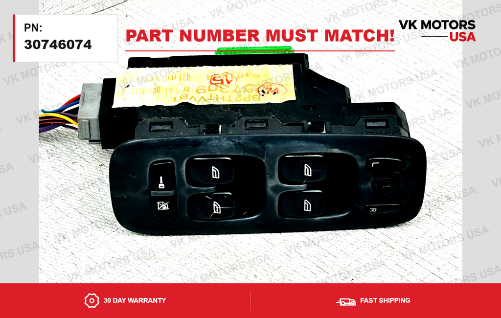 OEM 2003-2006  VOLVO S60 V70 XC90 Driver Door Master Window Switch 30746074 ✅