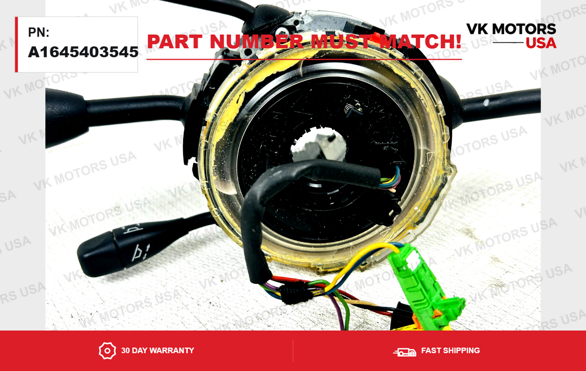2006-10 Mercedes W251 R350 R550 Steering Column Signal Switch Clock A1645403545